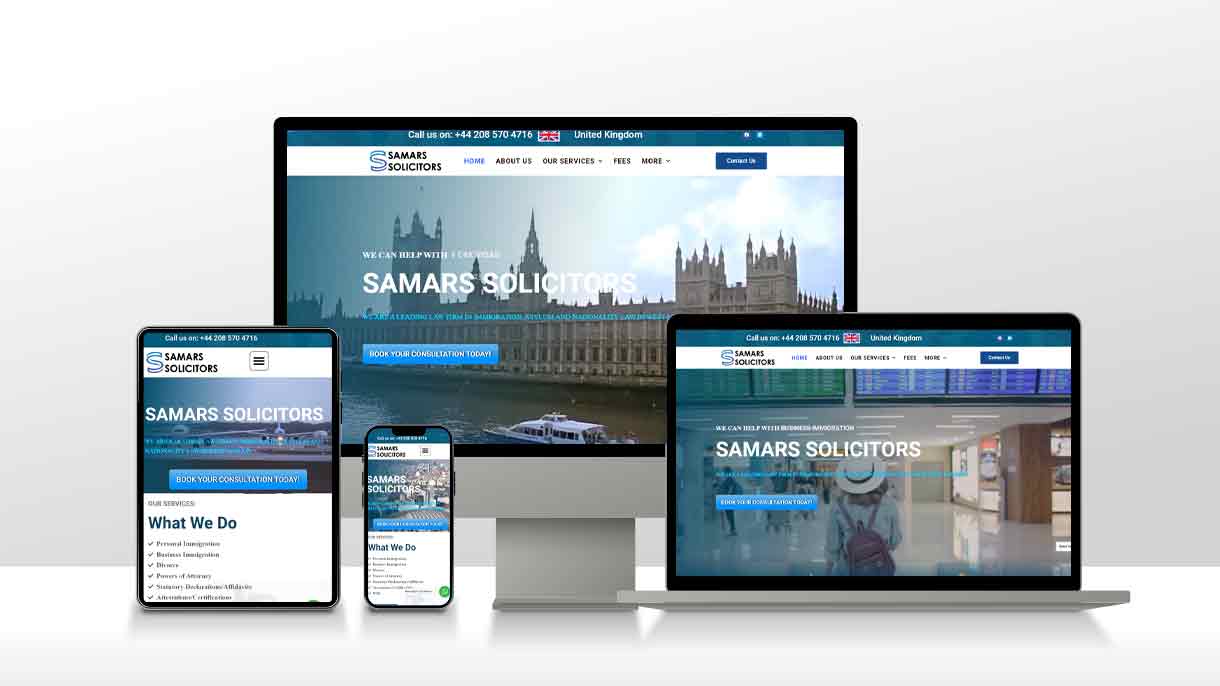 Samars Solicitors Website